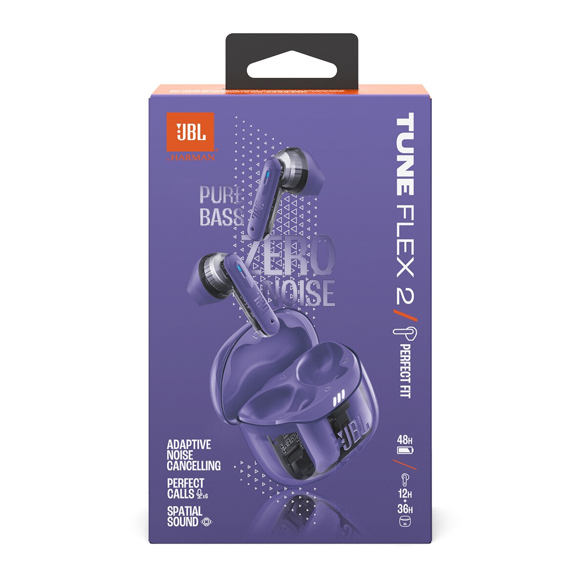 Auriculares JBL Tune Flex 2 True Wireless con cancelación de ruido Morado-2