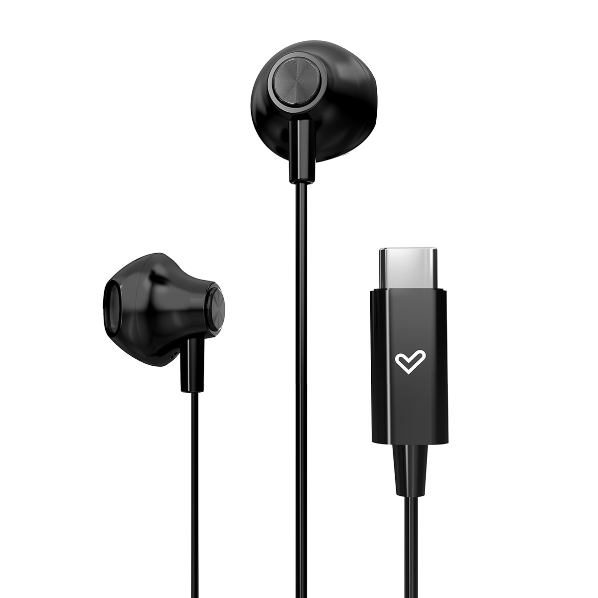 Auriculares de botón Energy Sistem EasyPods Type C Space con micrófono y voice assistant Negro-3