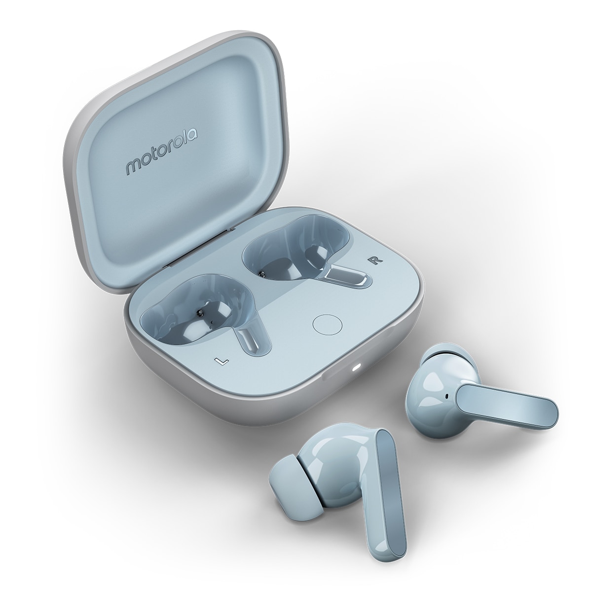 Auriculares True Wireless Motorola Moto Buds Illusion Blue con cancelación de ruido Azul celeste-6