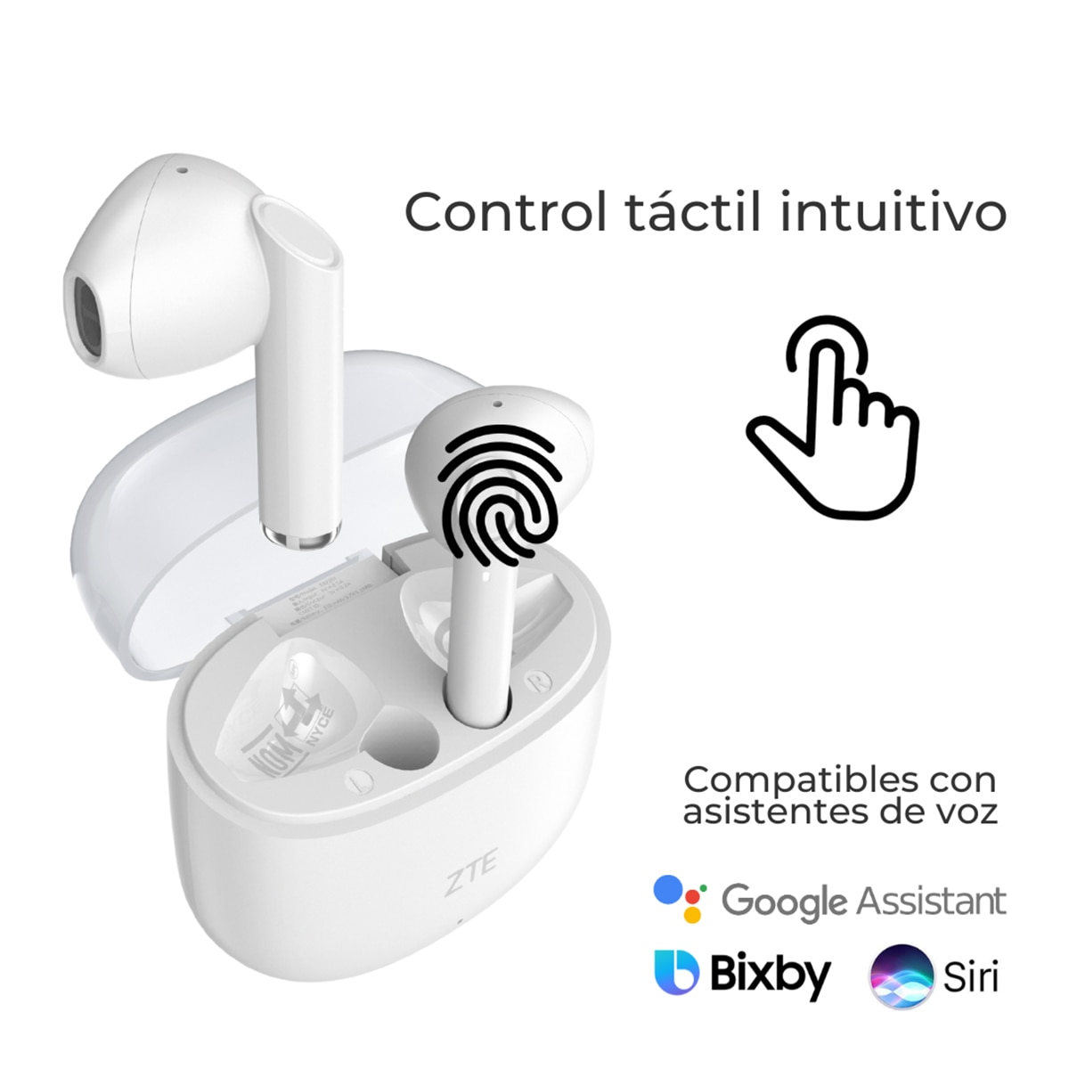Auriculares True Wireless ZTE Buds 2 - Blanco Blanco-5
