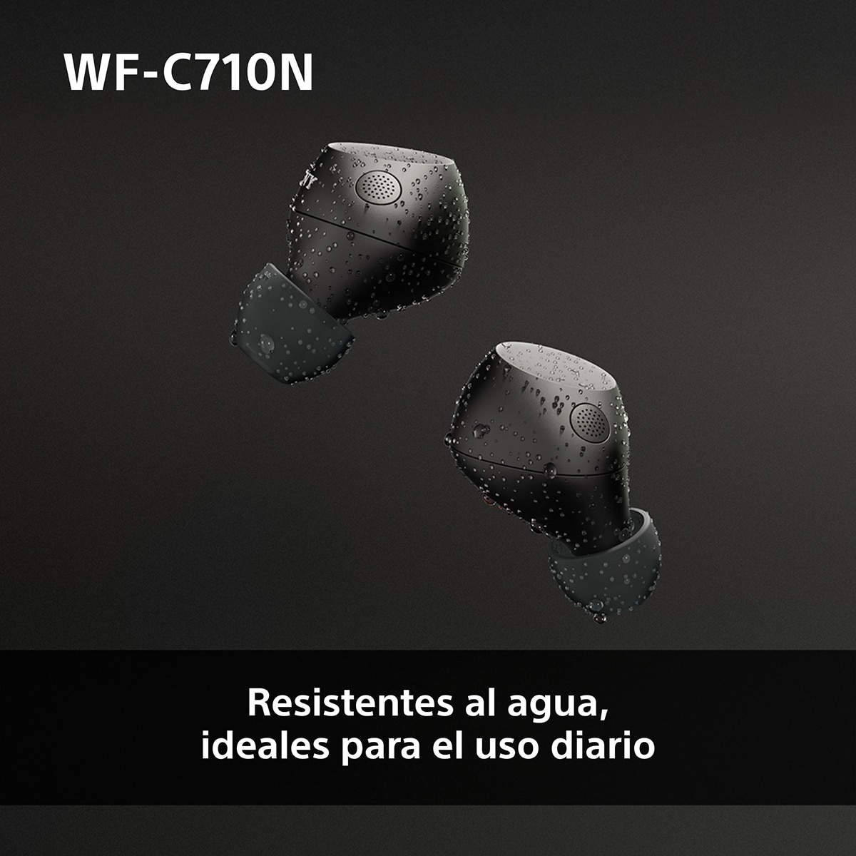 Sony WF-C710N Auriculares Inalámbricos, Cancelación de ruido, táctiles, Multipunto, IPX4, 40h. de batería, iOS, Android y PC - Negro Negro-10
