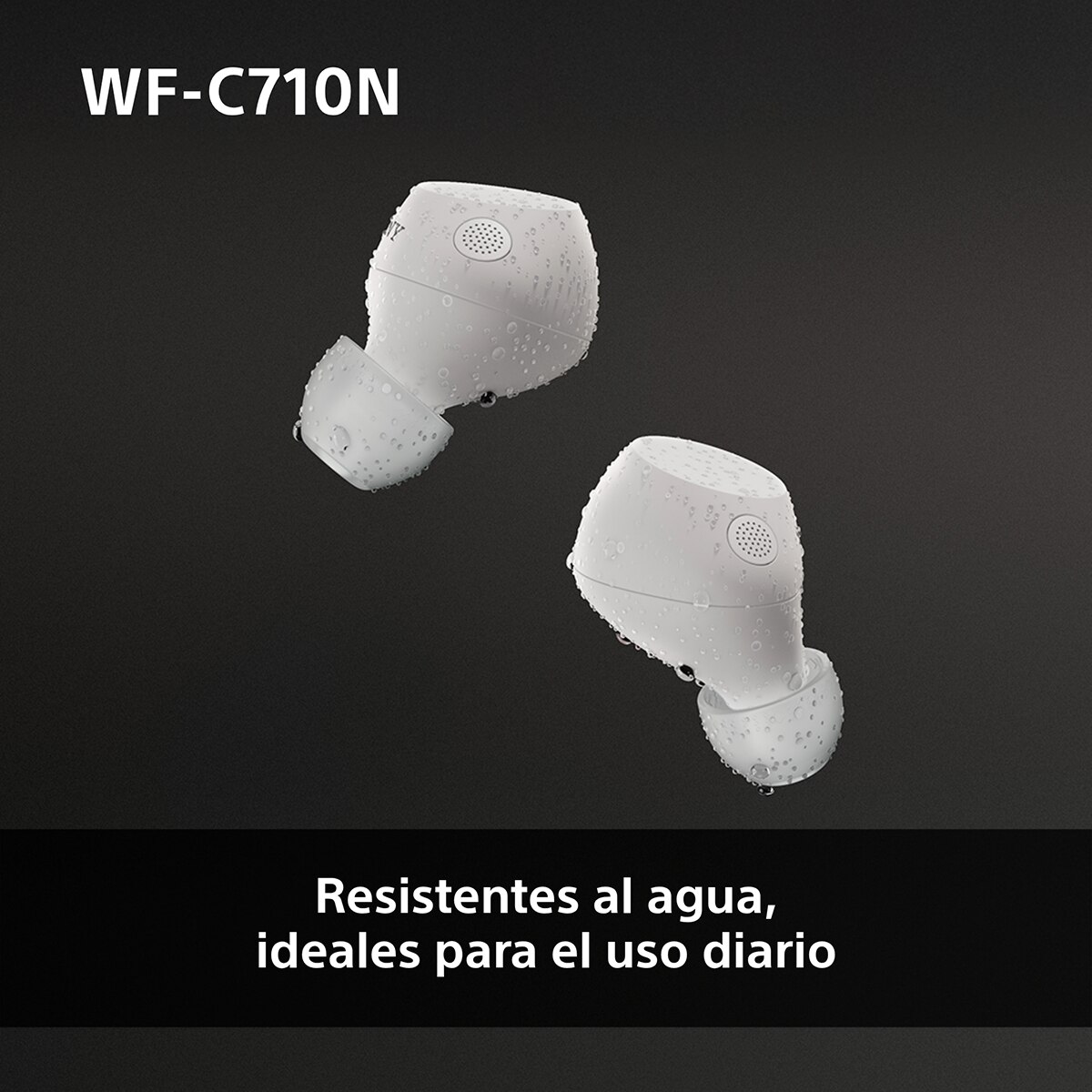 Sony WF-C710N Auriculares Inalámbricos, Cancelación de ruido, táctiles, Multipunto, IPX4, 40h. de batería, iOS, Android y PC - Blanco Blanco-10