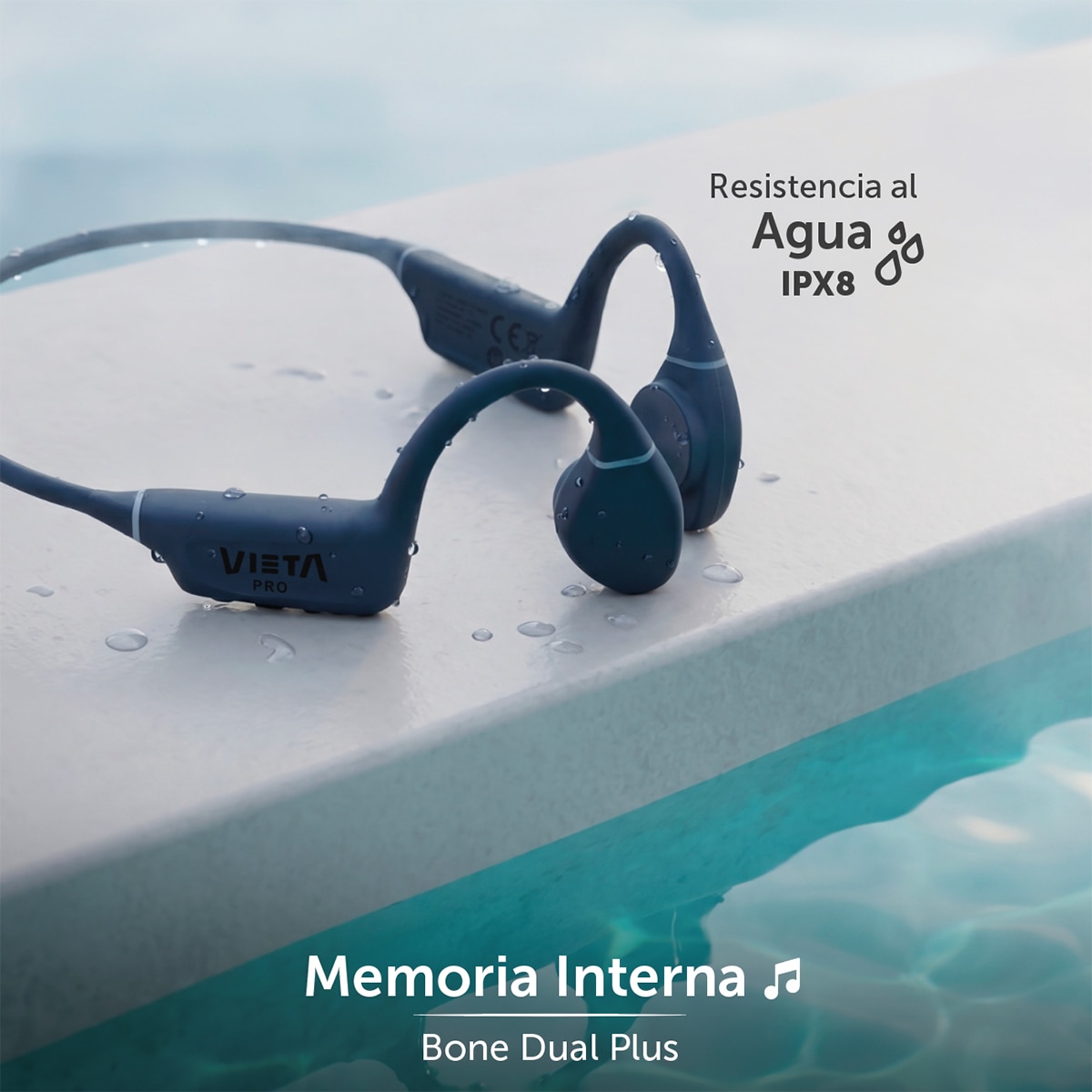 Imagen 5 de Auricular de conducción ósea Vieta Pro Bone Dual Plus inalámbrico - Negro Negro