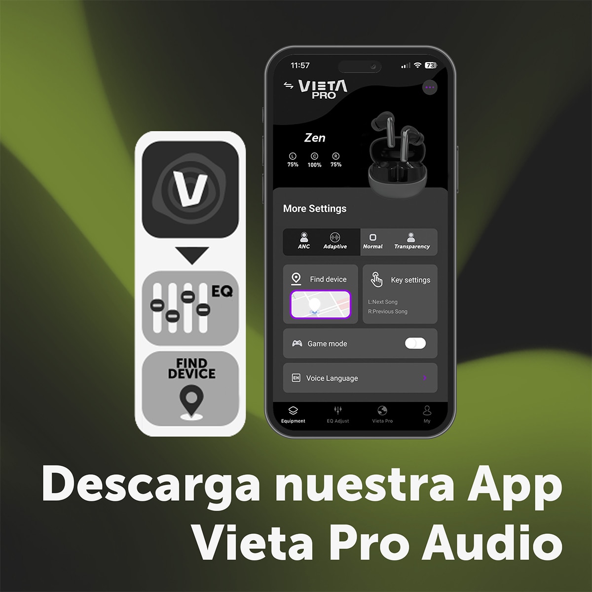 Imagen 10 de Auricular de conducción ósea Vieta Pro Bone Dual Plus inalámbrico - Negro Negro