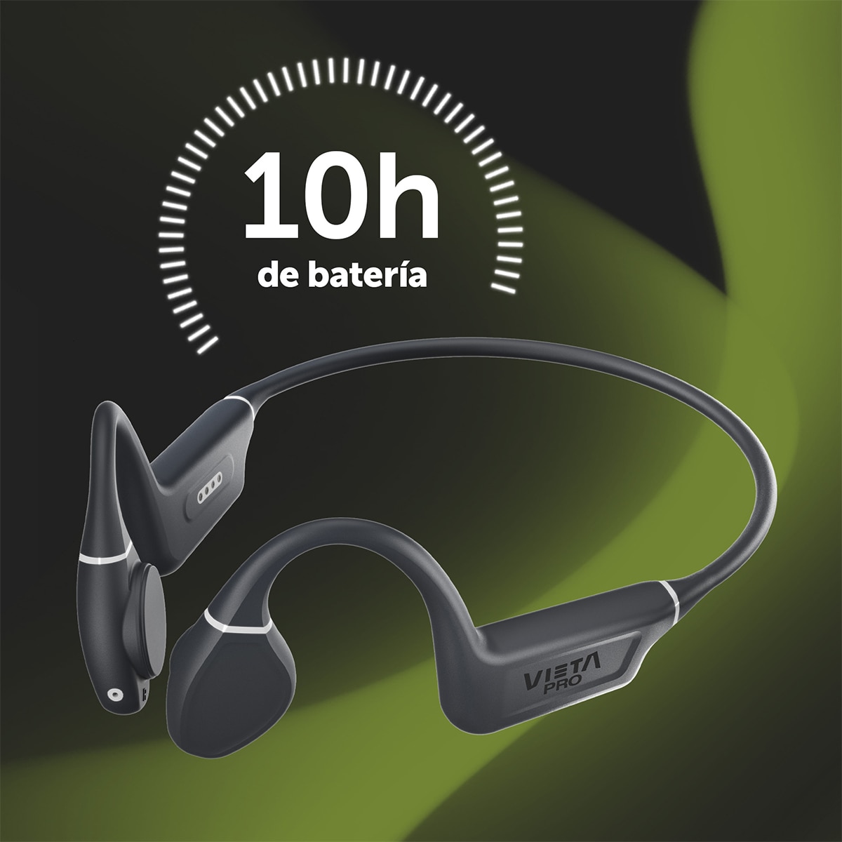 Imagen 11 de Auricular de conducción ósea Vieta Pro Bone Dual Plus inalámbrico - Negro Negro
