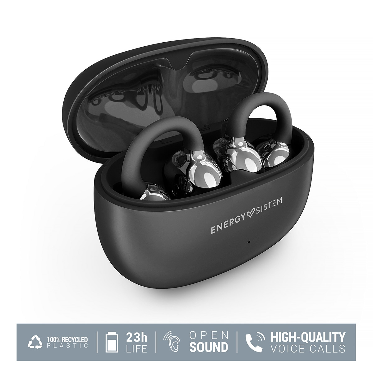 Auriculares True Wireless Energy Sistem ChicPods Bluetooth Open Sound Negro-7