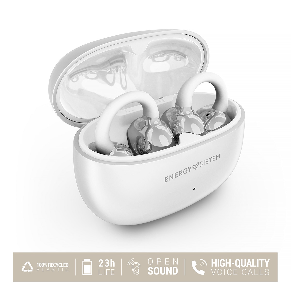 Auriculares True Wireless Energy Sistem ChicPods Bluetooth Open Sound - Blanco Blanco-6