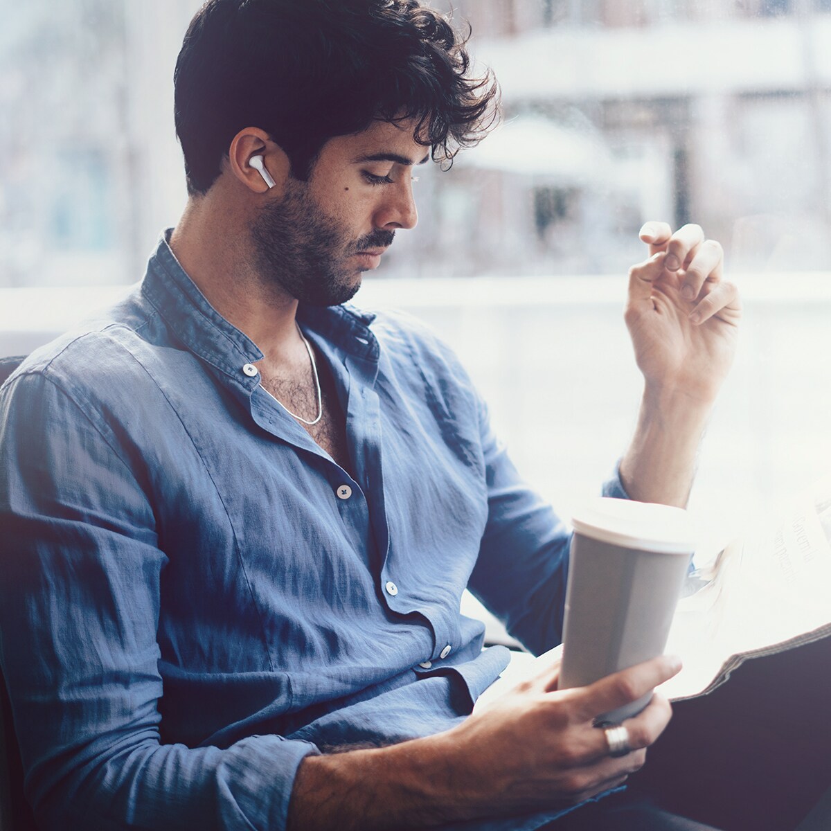 Auriculares True Wireless Denon AH-C500W Blanco-9