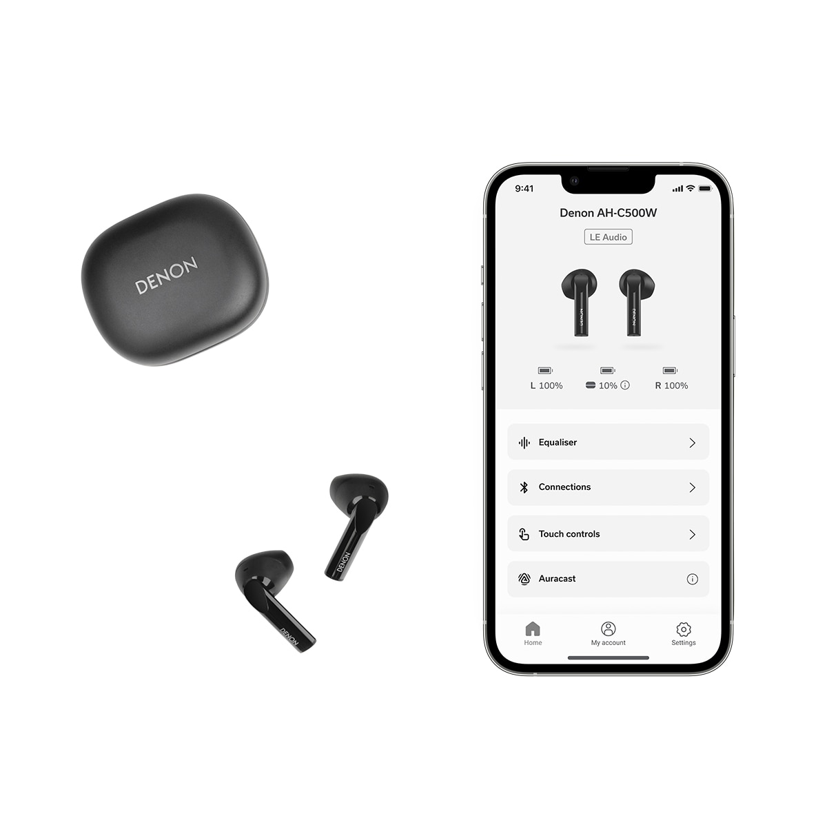 Imagen 5 de Auriculares True Wireless Denon AH-C500W - Negro Negro