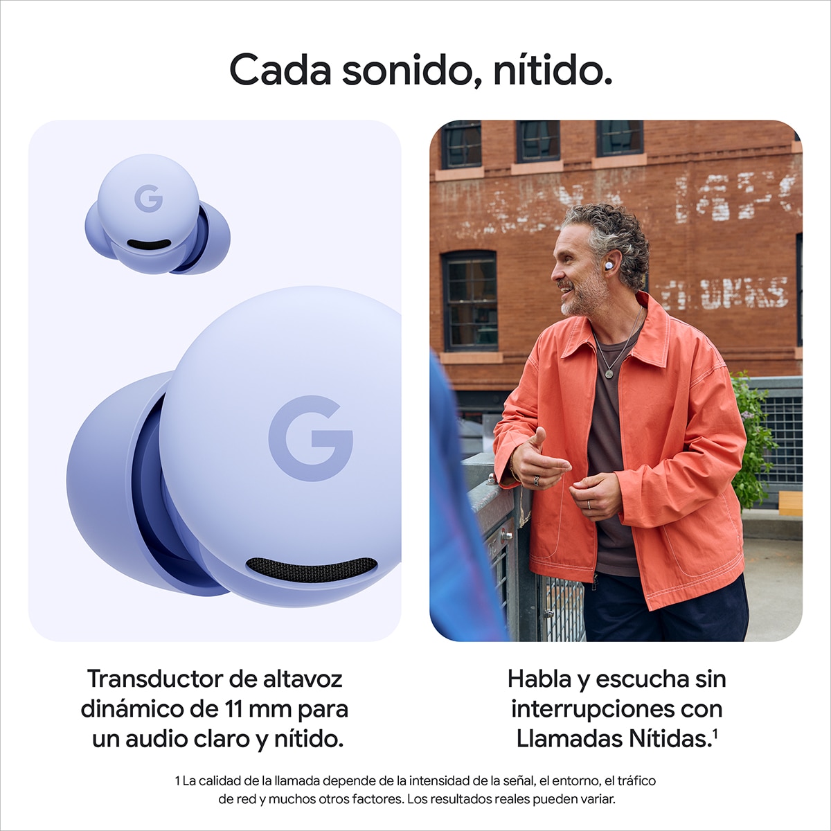 Auriculares True Wireless Google Pixel Buds 2a con cancelación de ruido activa - Verde Musgo Verde Musgo-6