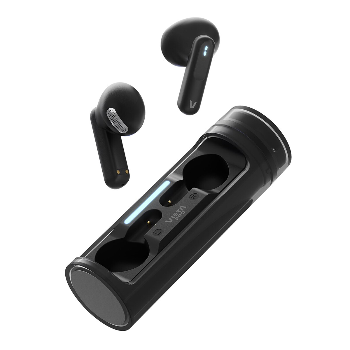 Auriculares de botón Vieta Pro Capsule, Bluetooth, hasta 19 horas de batería, micrófono HD Negro-2