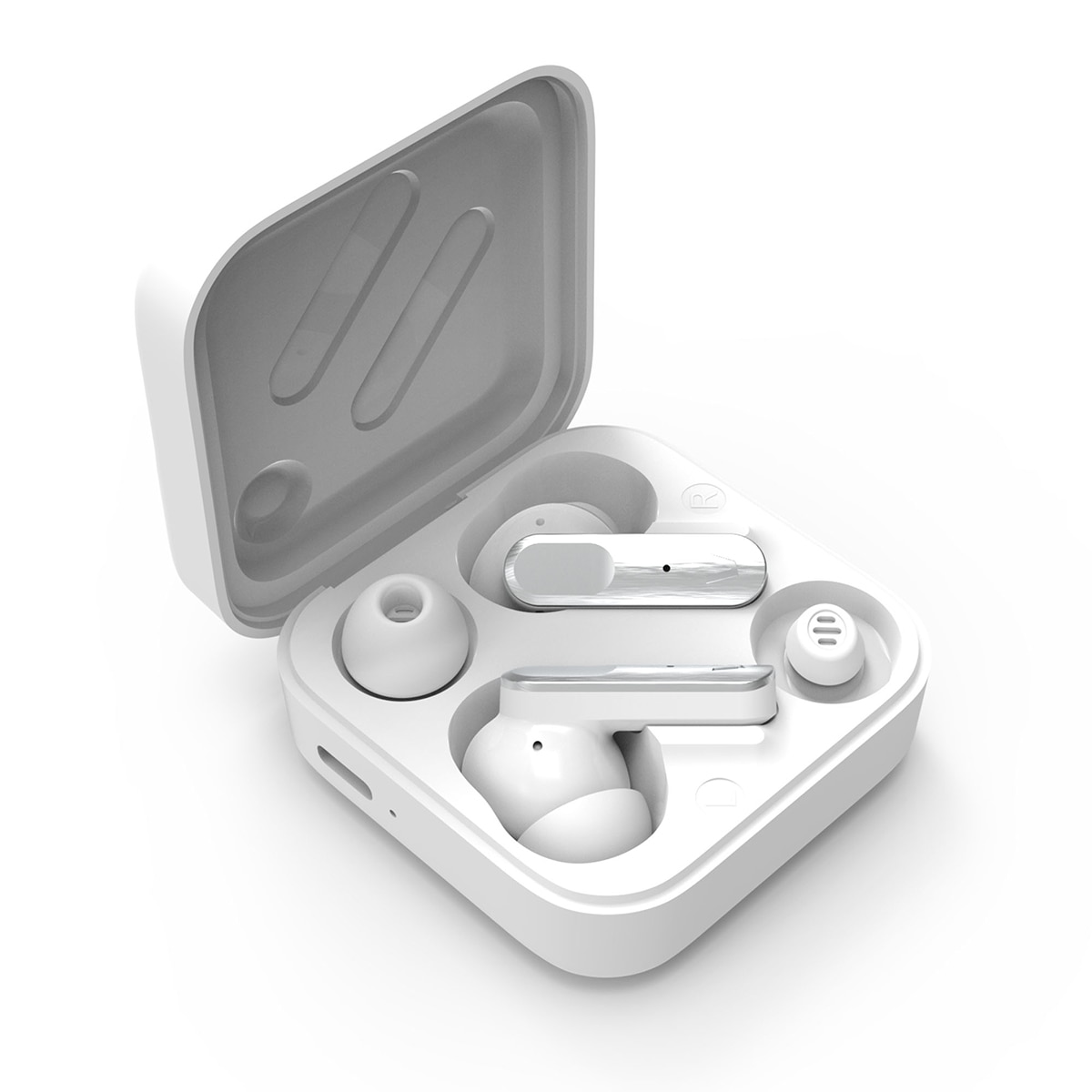 Auriculares True Wireless Vieta Pro Twin 3, Bluetooth 6.0, ANC híbrida, hasta 28 horas de batería, dual pairing - Blanco Blanco-2
