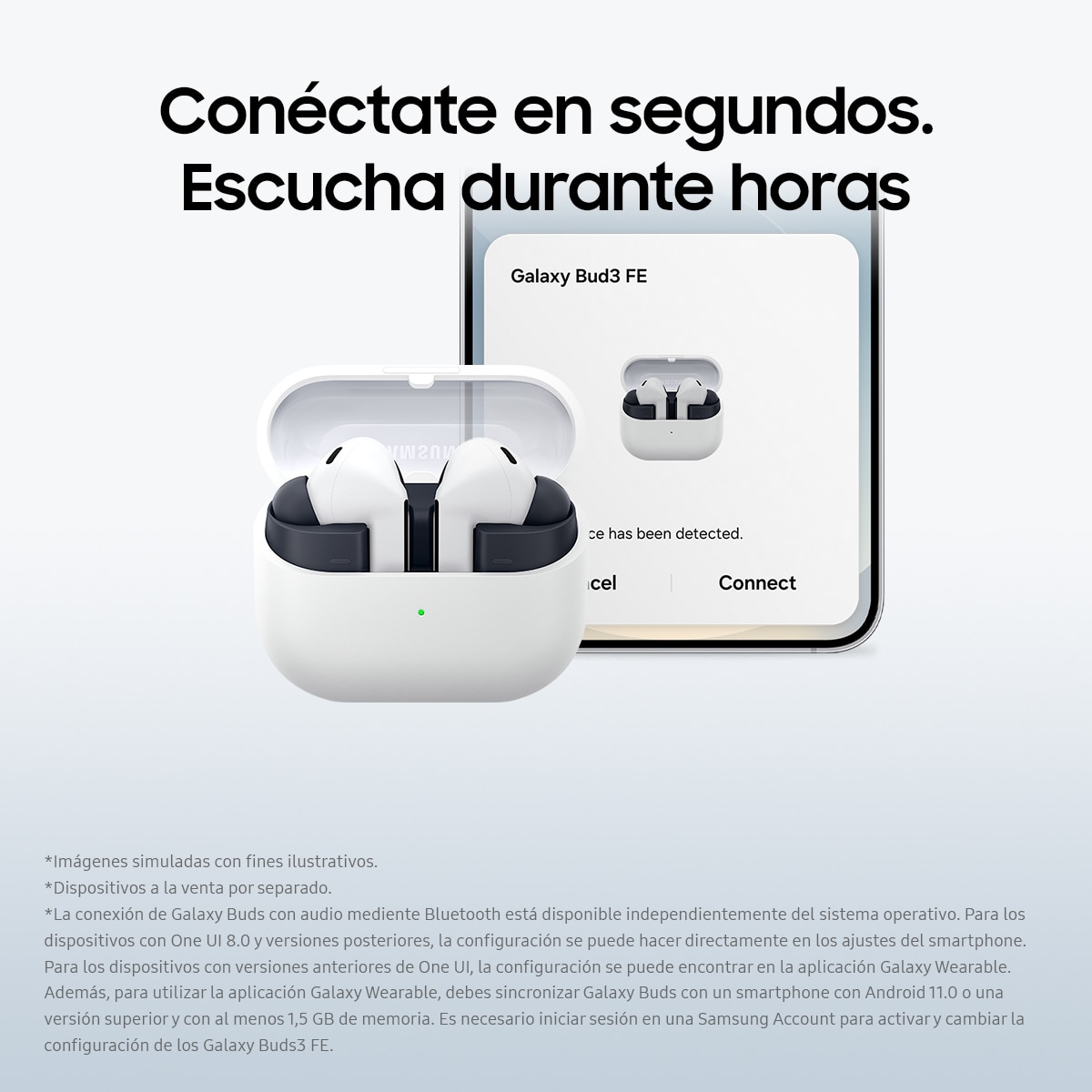 Auriculares True Wireless Samsung Galaxy Buds3 FE - Gris Gris-8