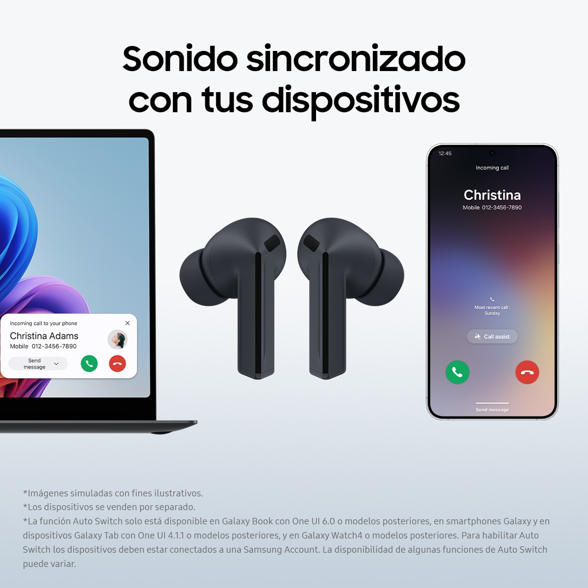 Auriculares True Wireless Samsung Galaxy Buds3 FE - Gris Gris-9