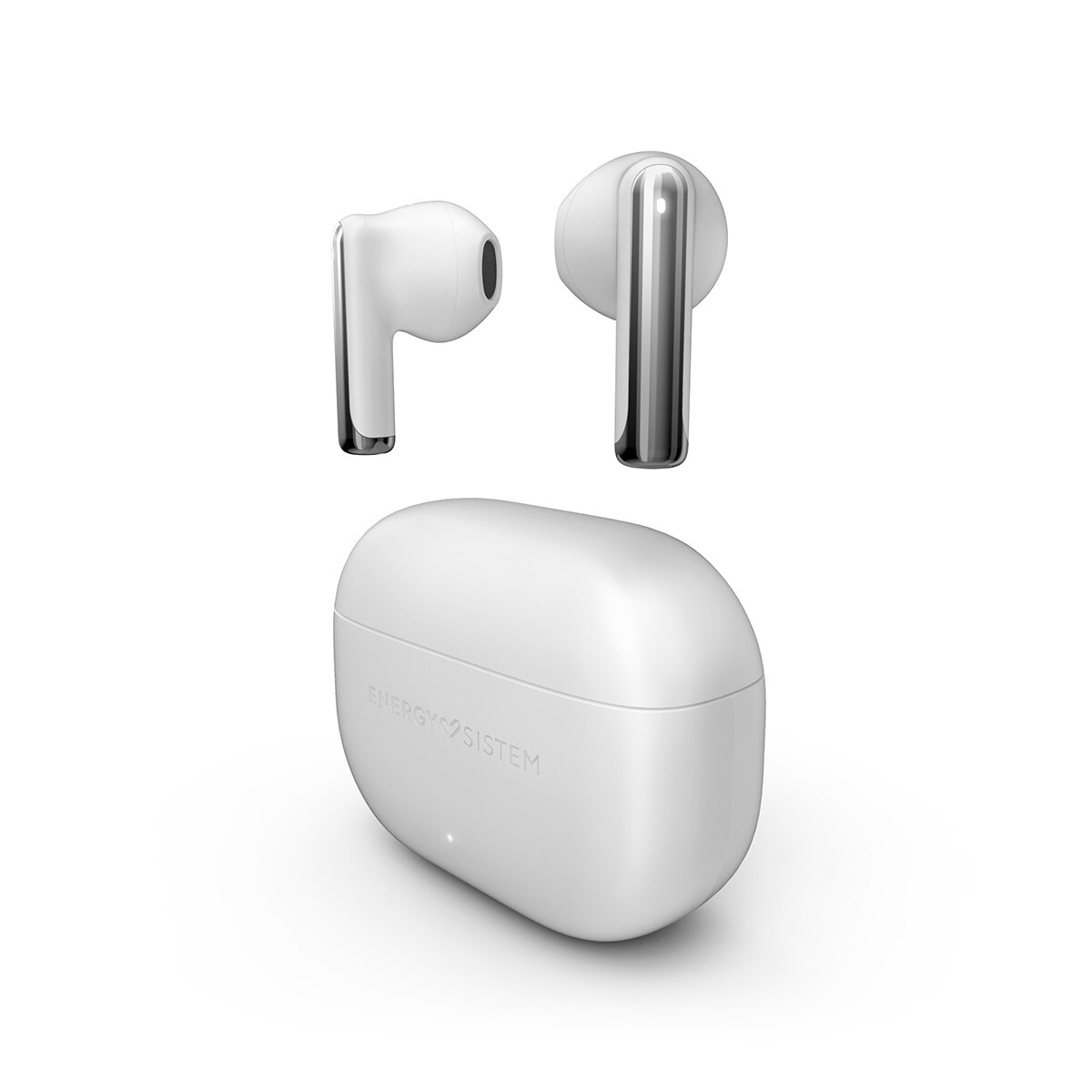 Auriculares True Wireless Energy Sistem StyleBuds Bluetooth, cancelación de ruido en micrófono, hasta 25h. autonomía y resistencia IPX4 - Blanco Blanco-2