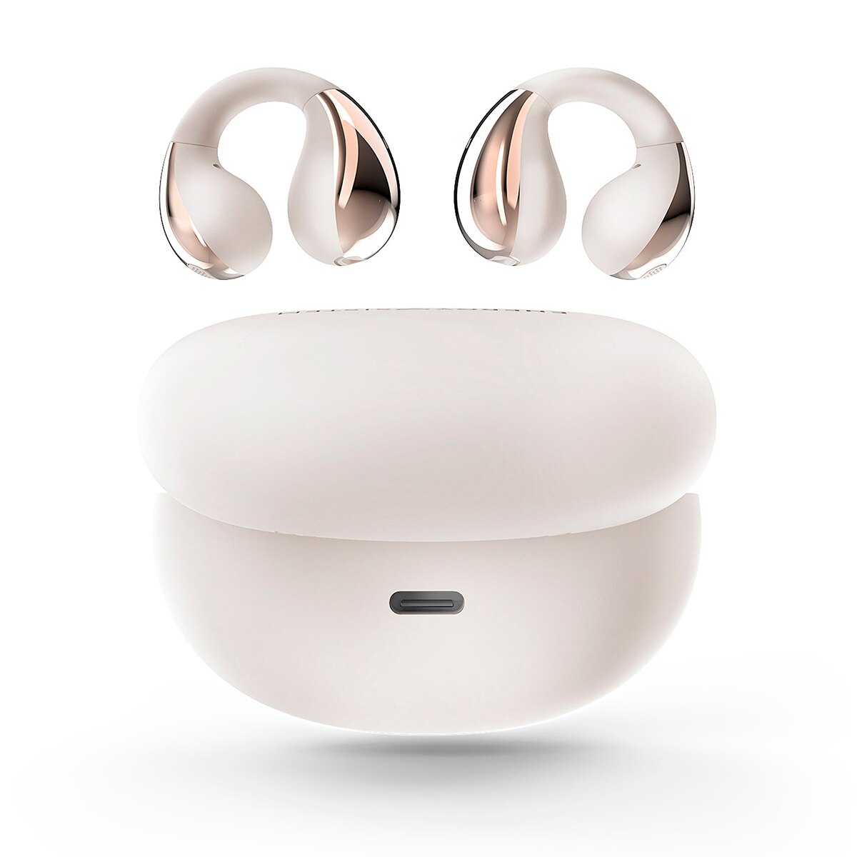 Auriculares True Wireless Energy Sistem CoolPods, Open Sound. 25h batería, cancelación de ruido en llamadas, resistencia IPX4, Multipunto - Crema Crema-4