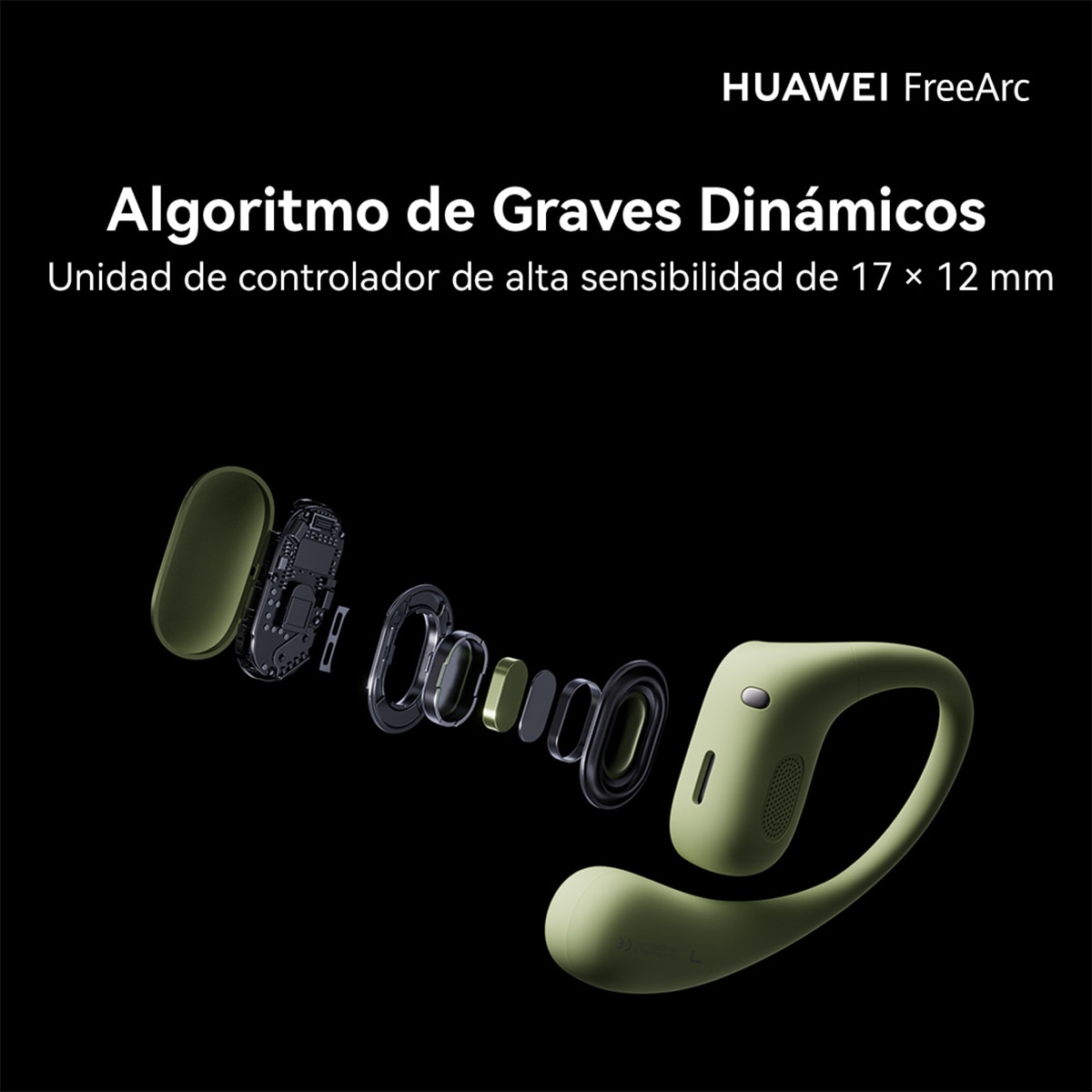 Auriculares True Wireless Huawei FreeArc - Gris claro Gris claro-10