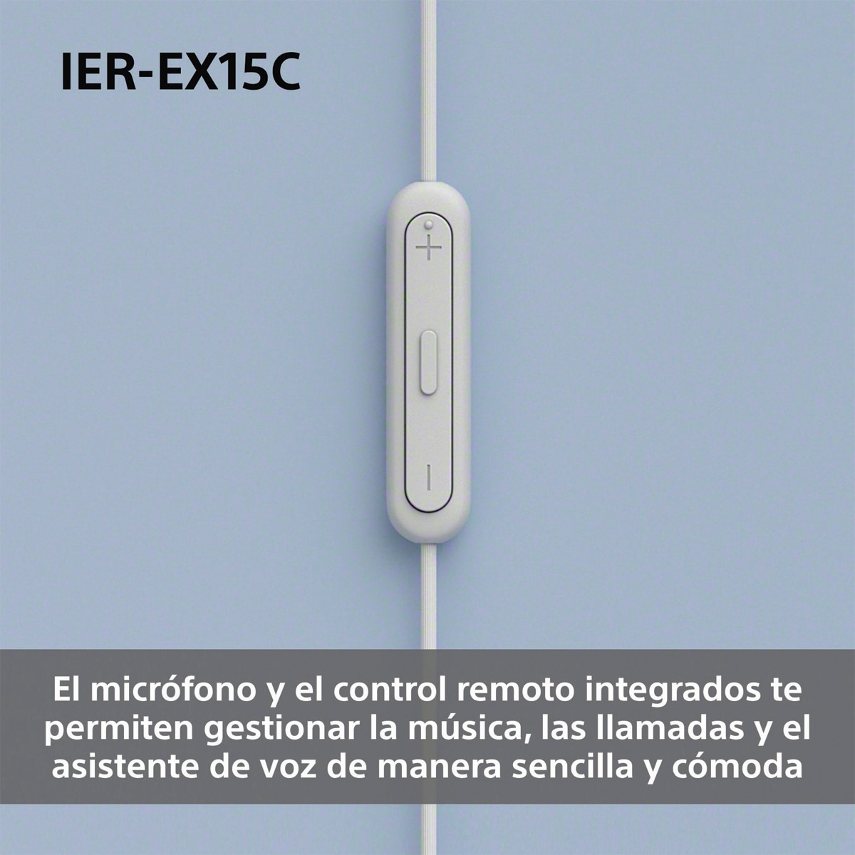 Auriculares de botón Sony IER-EX15C con micro y cable USB-C - Azul Azul-6