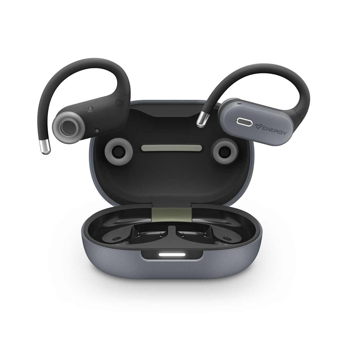 Auriculares True Wireless Abierto Energy Sistem Graphite Airwave Negro-3