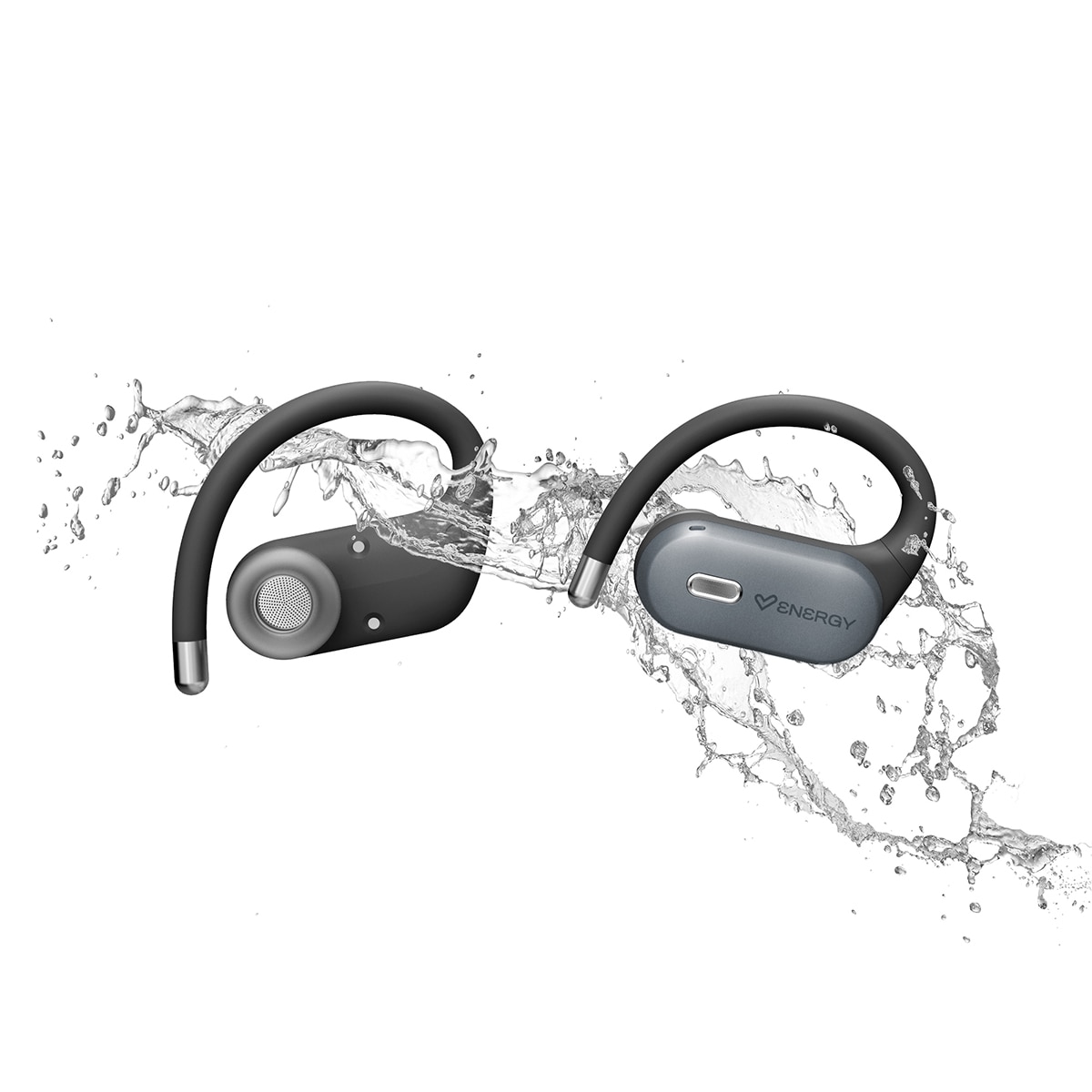 Auriculares True Wireless Abierto Energy Sistem Graphite Airwave Negro-5
