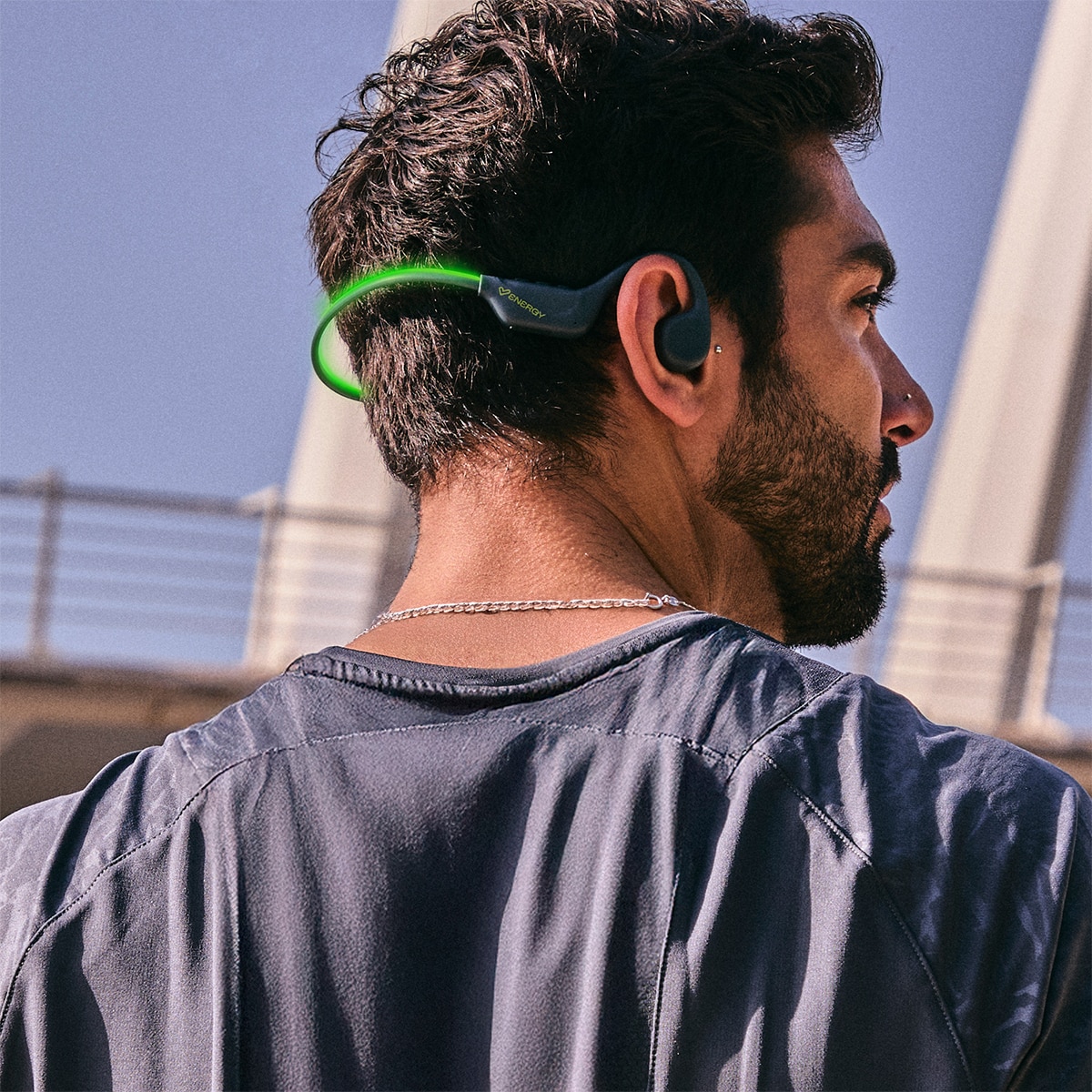 Auricular de conducción ósea Energy Sistem Vibewave Bluetooth Indigo-6