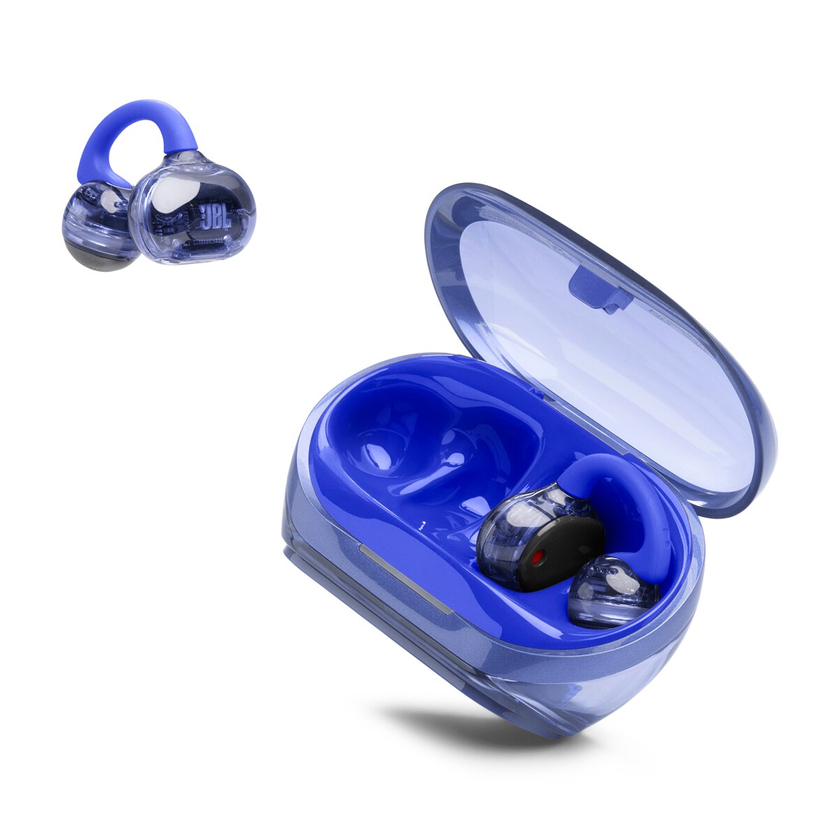 Auriculares True Wireless de conducción de aire JBL Soundgear Clips, IP54, hasta 32h. reproducción total, carga rápida. - Azul Azul-10