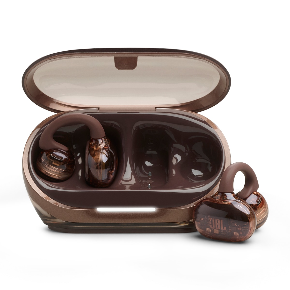 Auriculares True Wireless de conducción de aire JBL Soundgear Clips, IP54, hasta 32h. reproducción total, carga rápida. - Cobre Cobre-2