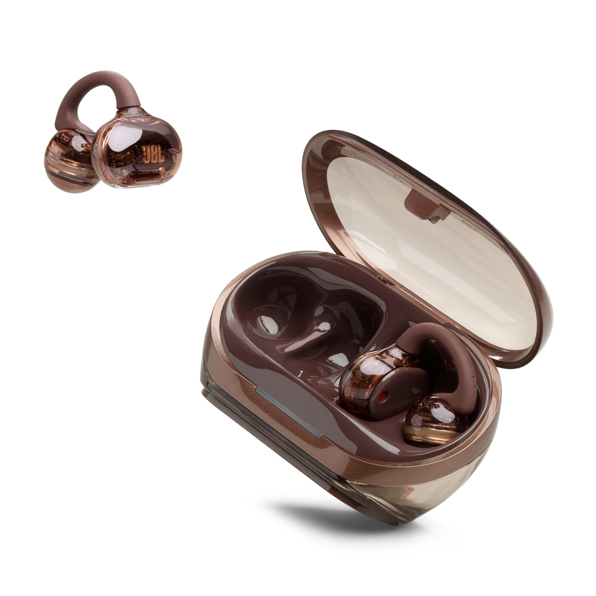 Auriculares True Wireless de conducción de aire JBL Soundgear Clips, IP54, hasta 32h. reproducción total, carga rápida. - Cobre Cobre-10