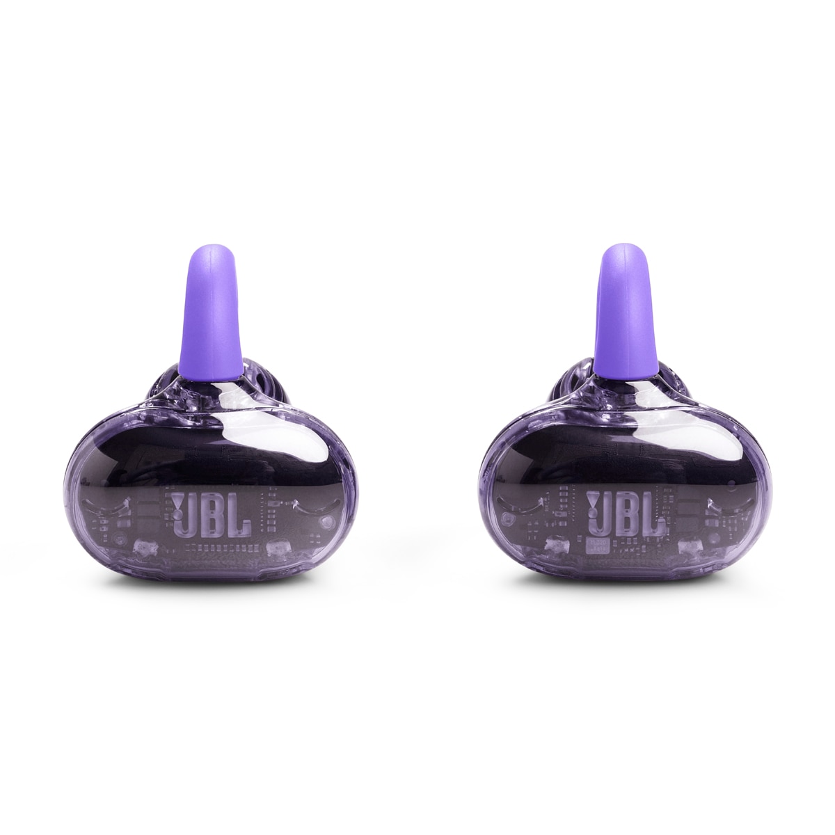 Auriculares True Wireless de conducción de aire JBL Soundgear Clips, IP54, hasta 32h. reproducción total, carga rápida. - Morado Morado-3