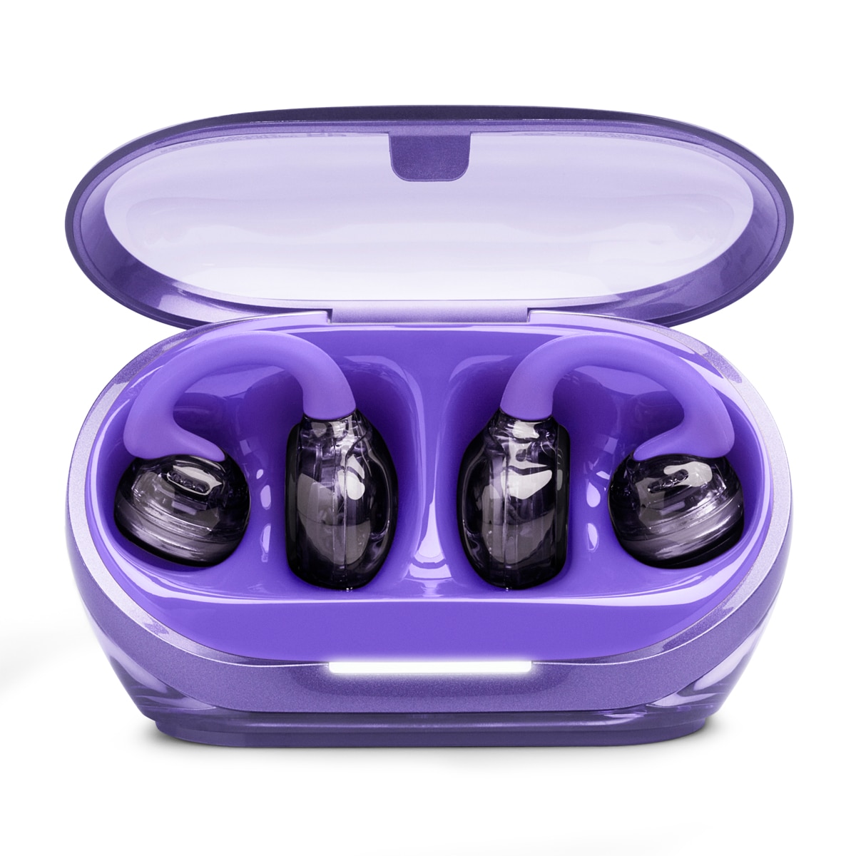 Auriculares True Wireless de conducción de aire JBL Soundgear Clips, IP54, hasta 32h. reproducción total, carga rápida. - Morado Morado-6