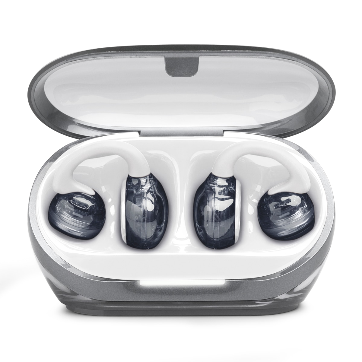 Auriculares True Wireless de conducción de aire JBL Soundgear Clips, IP54, hasta 32h. reproducción total, carga rápida. - Blanco Blanco-6