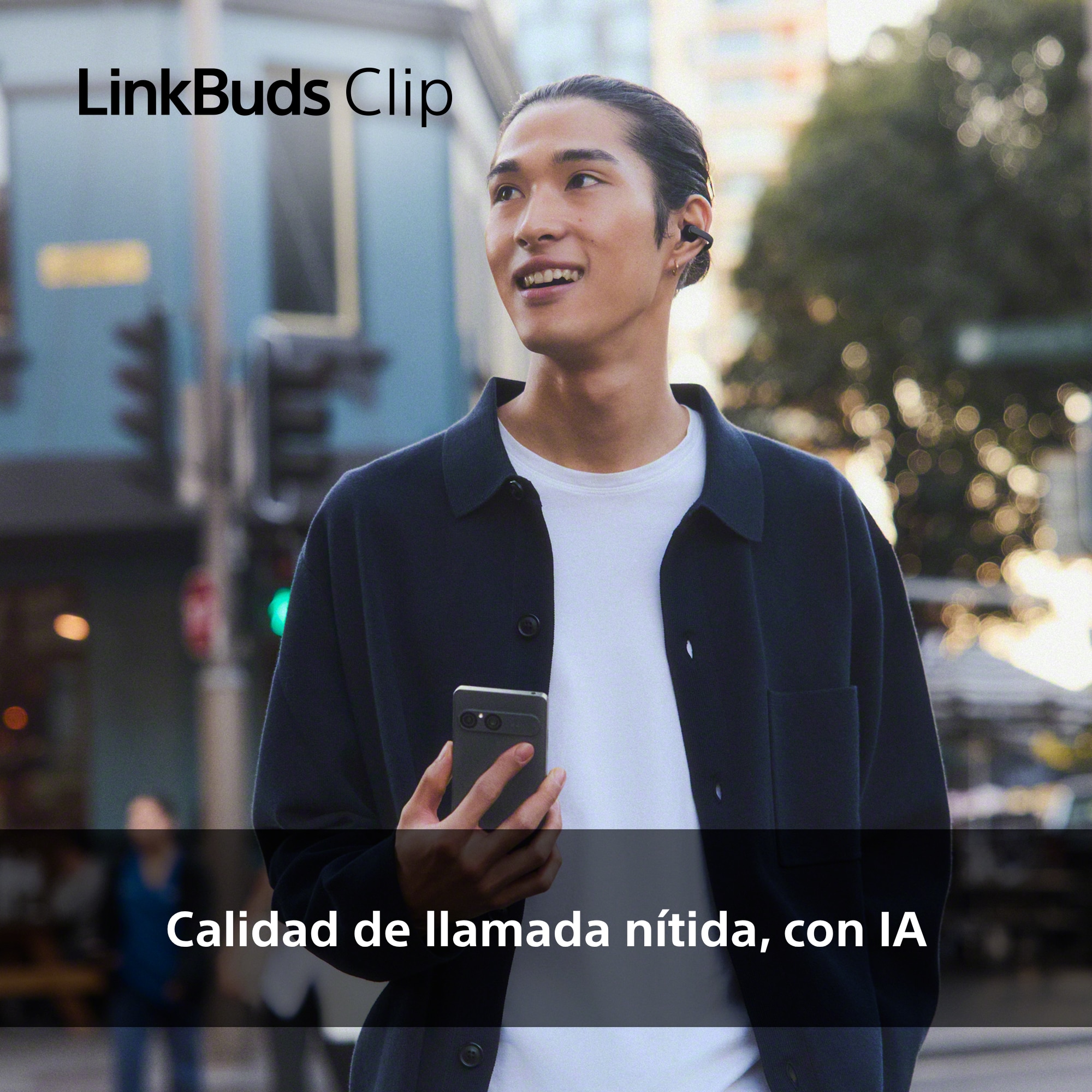 Auriculares inalámbricos Sony LinkBuds Clip, Bluetooth, IPX4, 37 horas de Batería Negro-9