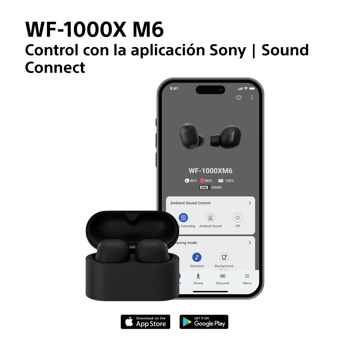 Auriculares True Wireless Sony WF-1000XM6 con cancelación de ruido, Bluetooth, IPX4, 24 horas de batería - Argenta Argenta-11