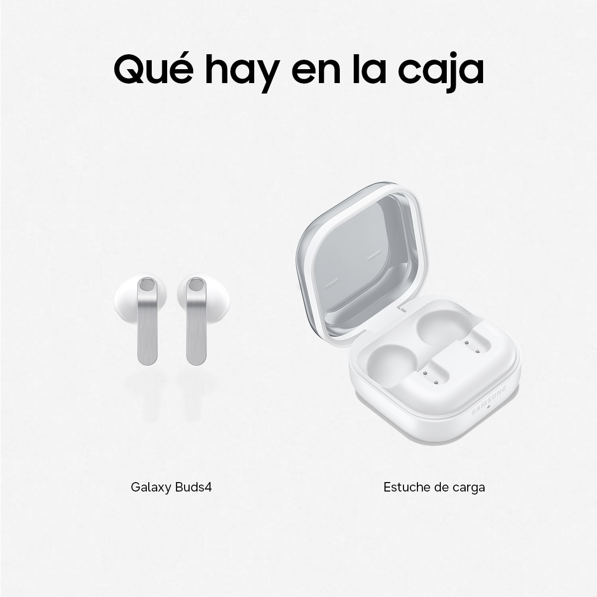 Auriculares True Wireless Samsung Galaxy Buds4 Blanco-8