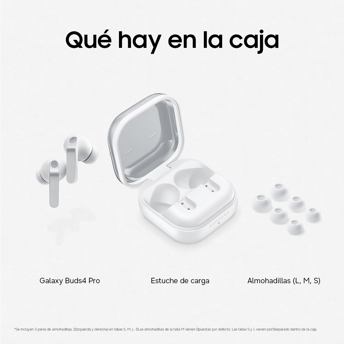 Auriculares True Wireless Samsung Galaxy Buds4 Pro Blanco-8