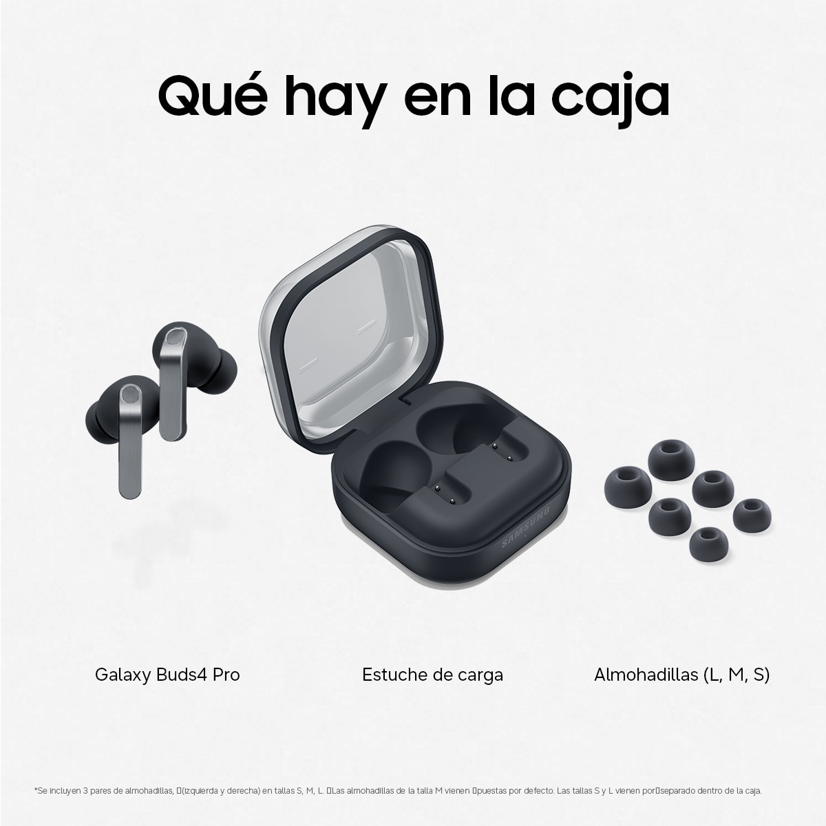 Auriculares True Wireless Samsung Galaxy Buds4 Pro Negro Negro-8
