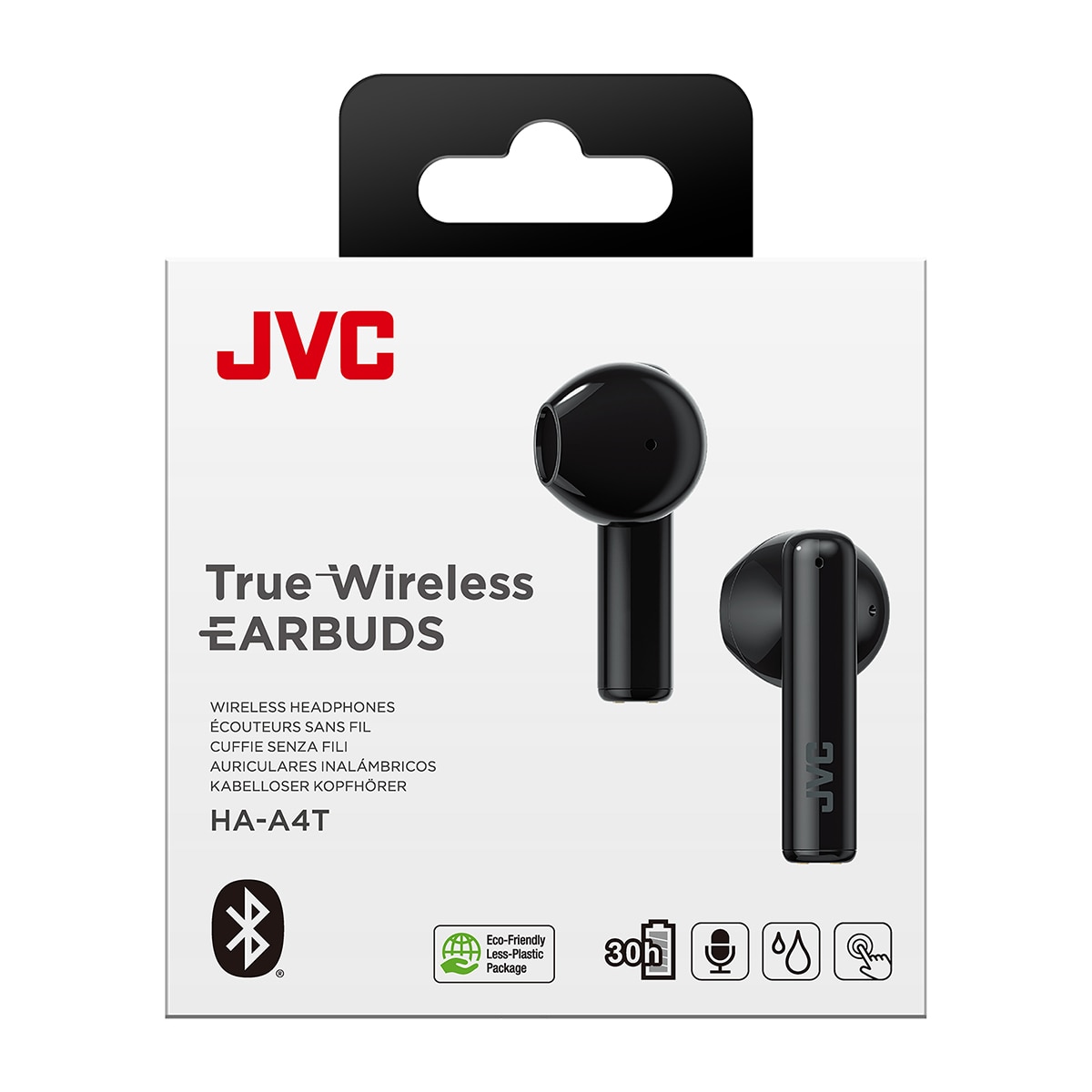 Auriculares True Wireless JVC  HA-A4T, Bluetooth, IPX4 Negro-2