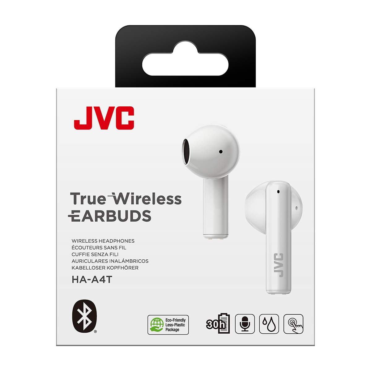 Auriculares True Wireless JVC HA-A4T, Bluetooth, IPX4 - Blanco Blanco-4