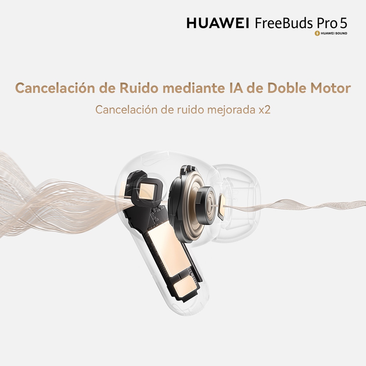Auriculares True Wireless Huawei Freebuds Pro 5, ANC, Bluetooth Blanco-9