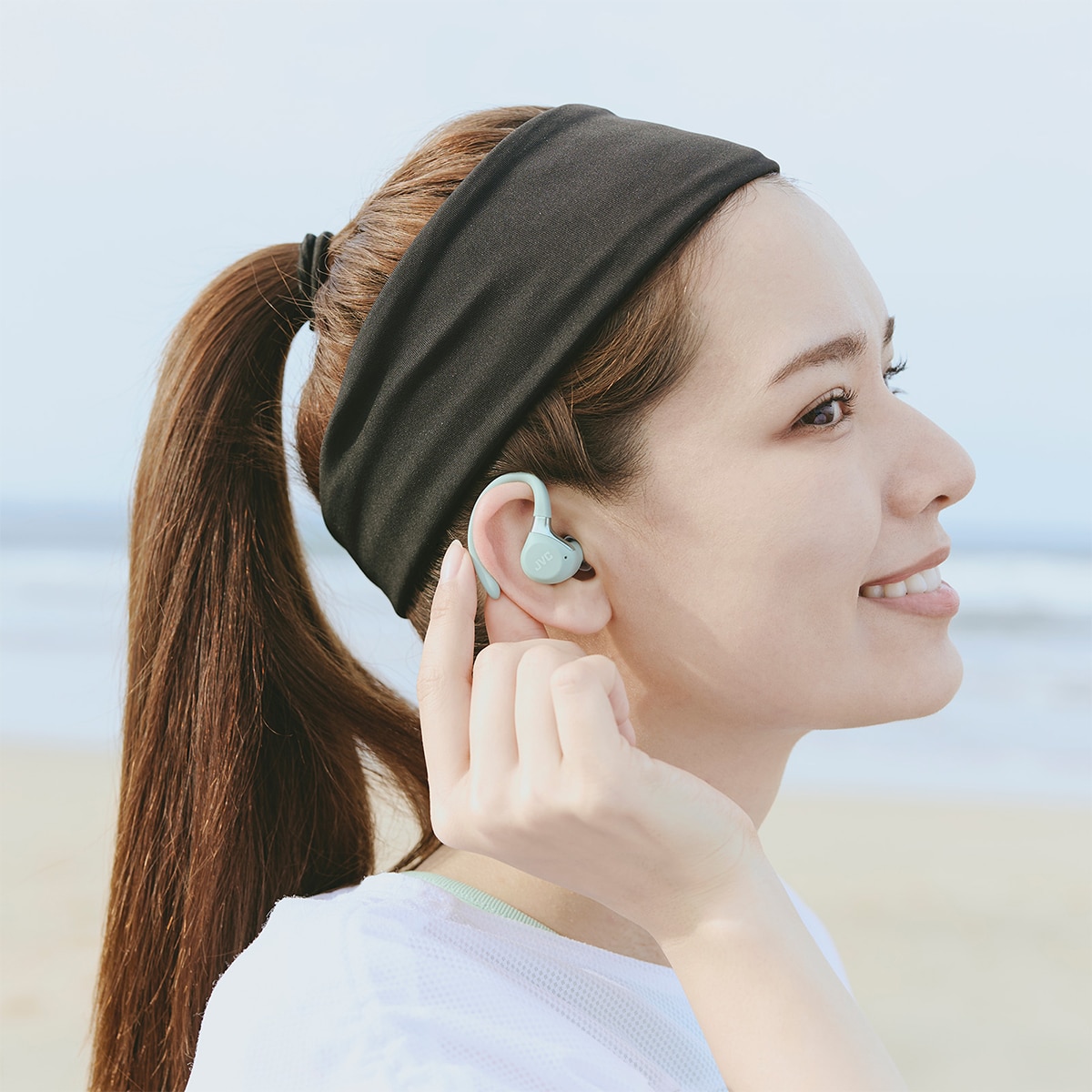 Imagen 4 de Auriculares deportivos true wireless JVC HA-EC75T, Bluetooth, cancelación de ruido - Verde Verde