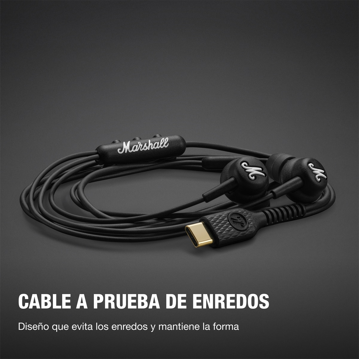 Auriculares de botón con cable Marshall Mode USB-C Negro-4