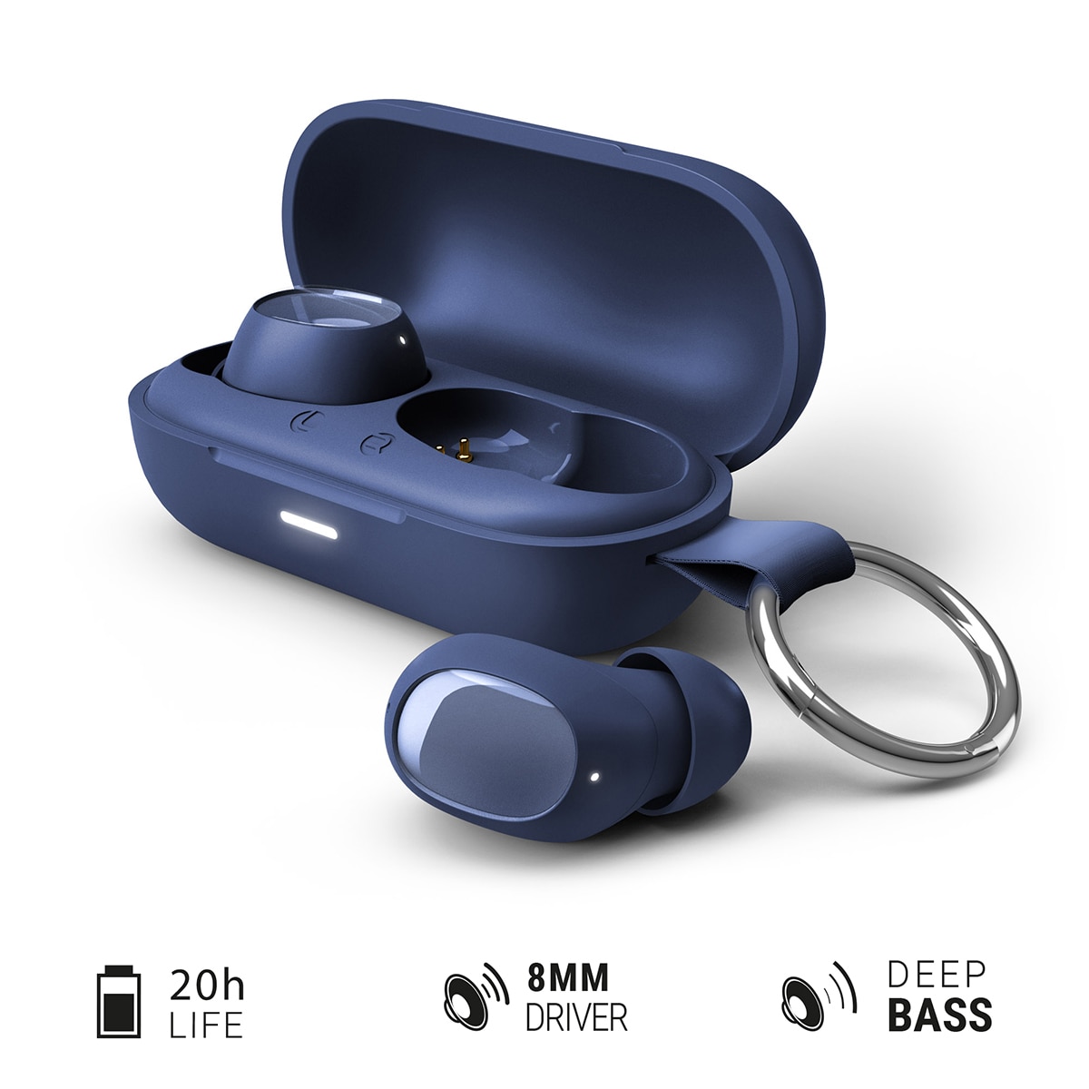 Imagen 8 de Auriculares True Wireless ENERGY SISTEM Neo UrbanBeat Bluetooth 6.0 - Azul marino Azul marino