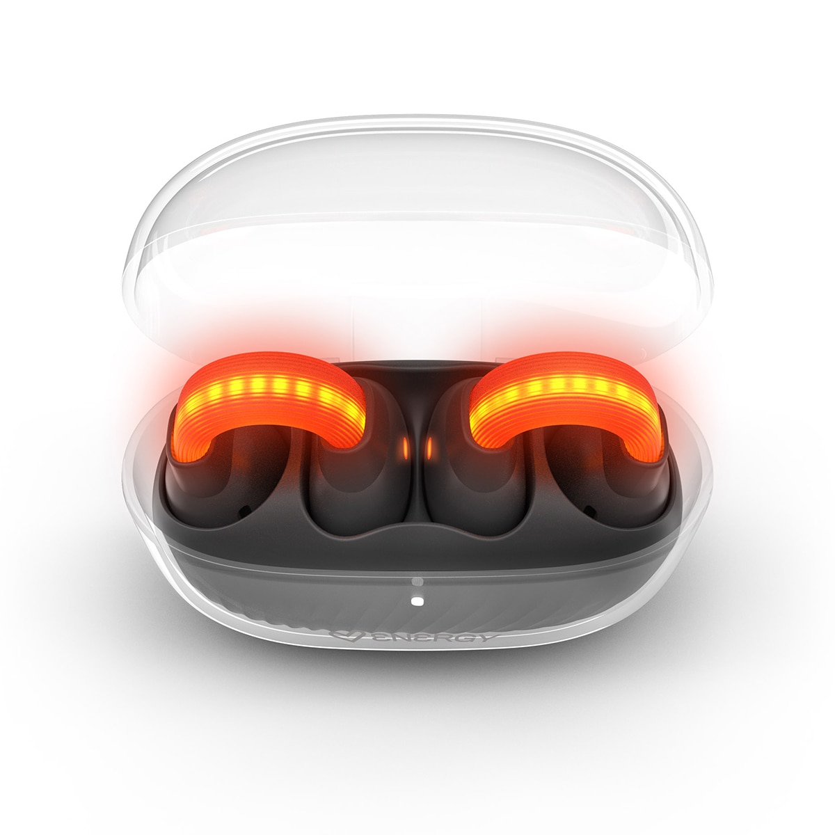 Auriculares Clip ENERGY SISTEM LightPods, Open Sound - Transparente / Naranja Transparente / Naranja-3