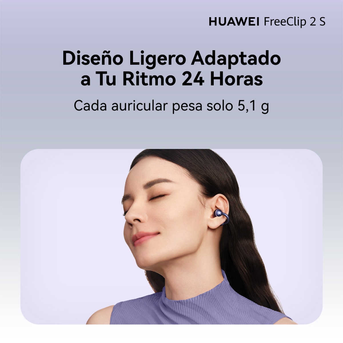 Auriculares True Wireless Huawei FreeClip 2 S - Plata Plata-3