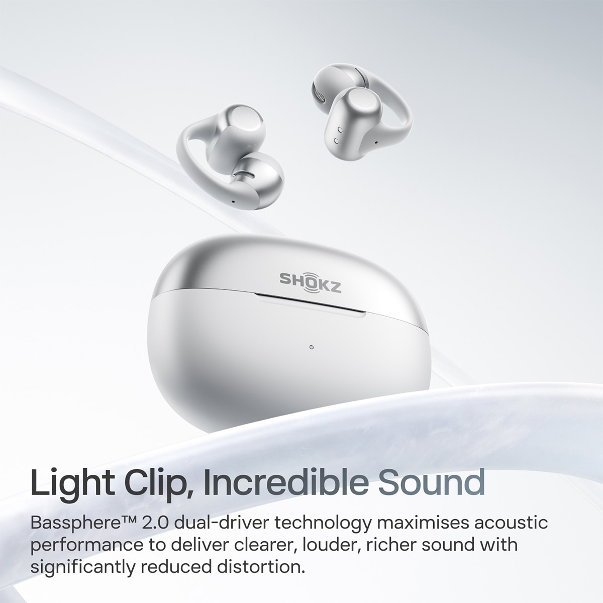 Auriculares de clip Shokz OpenDots 2 - Gris Gris-3