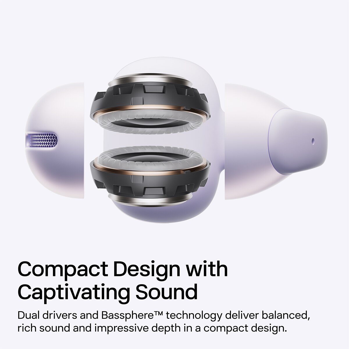 Auriculares de clip Shokz OpenDots Air - Púrpura Púrpura-3