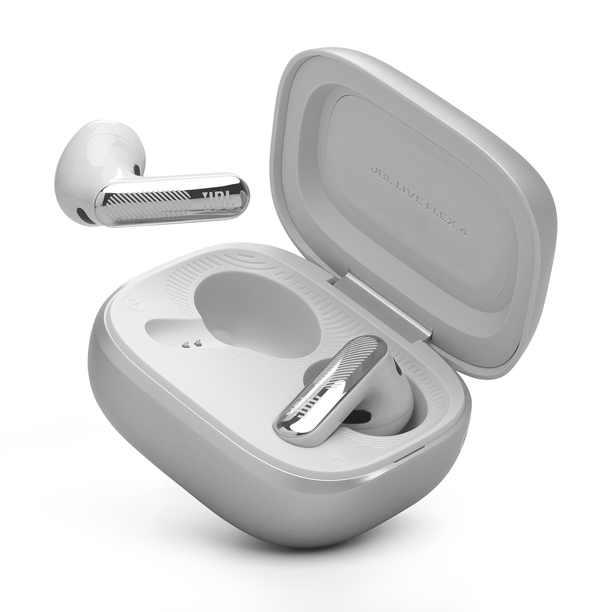 Auriculares True Wireless JBL Live Flex 4, cancelación de ruido, Bluetooth - Plata Plata-10