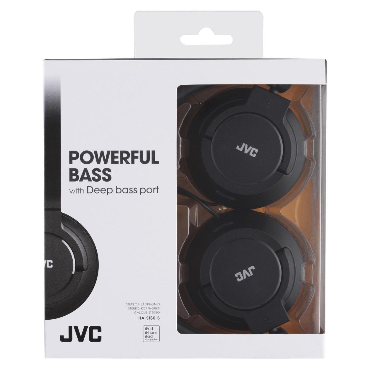 Auriculares de diadema JVC HA-S180-B Negro-2