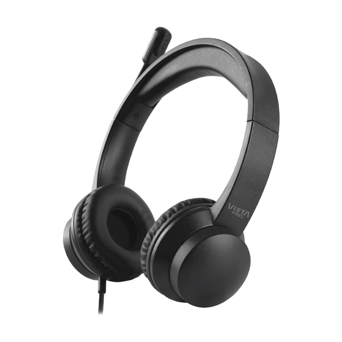 Auriculares de diadema Vieta Pro WorKey teletrabajo/gaming  con micrófono integrado Negro-1