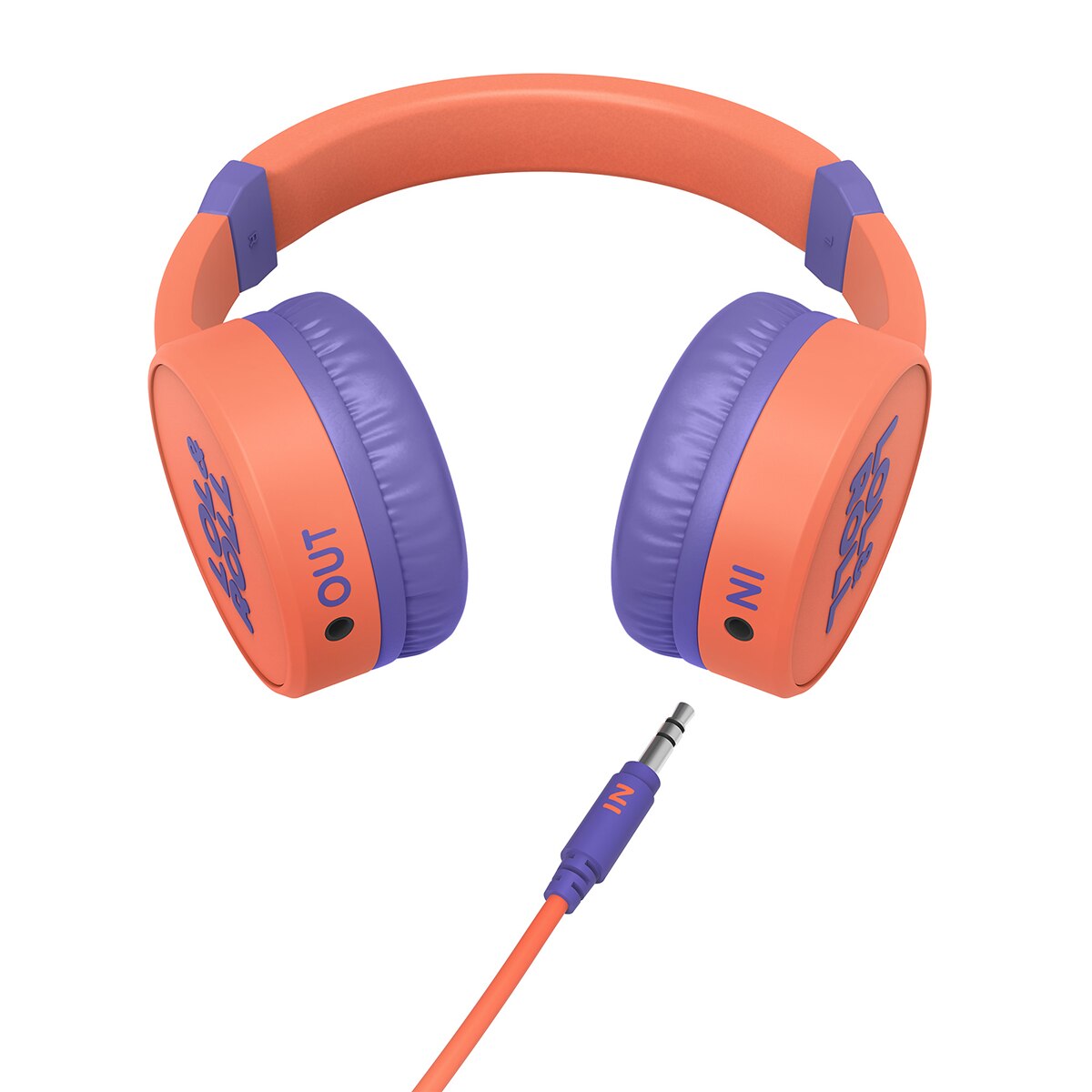 Auriculares de diadema Energy Sistem Pop Kids con micrófono Naranja / Morado-4